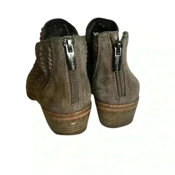 Vince Camuto Prasata Suede Perforated Ankle Booties size 8.5 - Picture 5 of 7